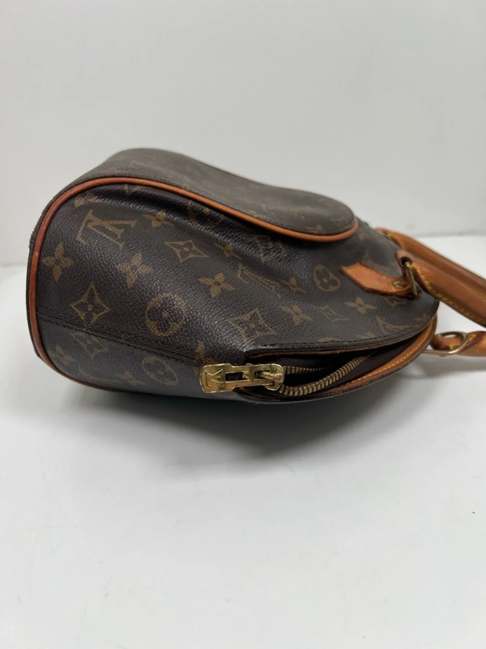 Louis Vuitton Ellipse Satchel PM Brown Leather/Canvas